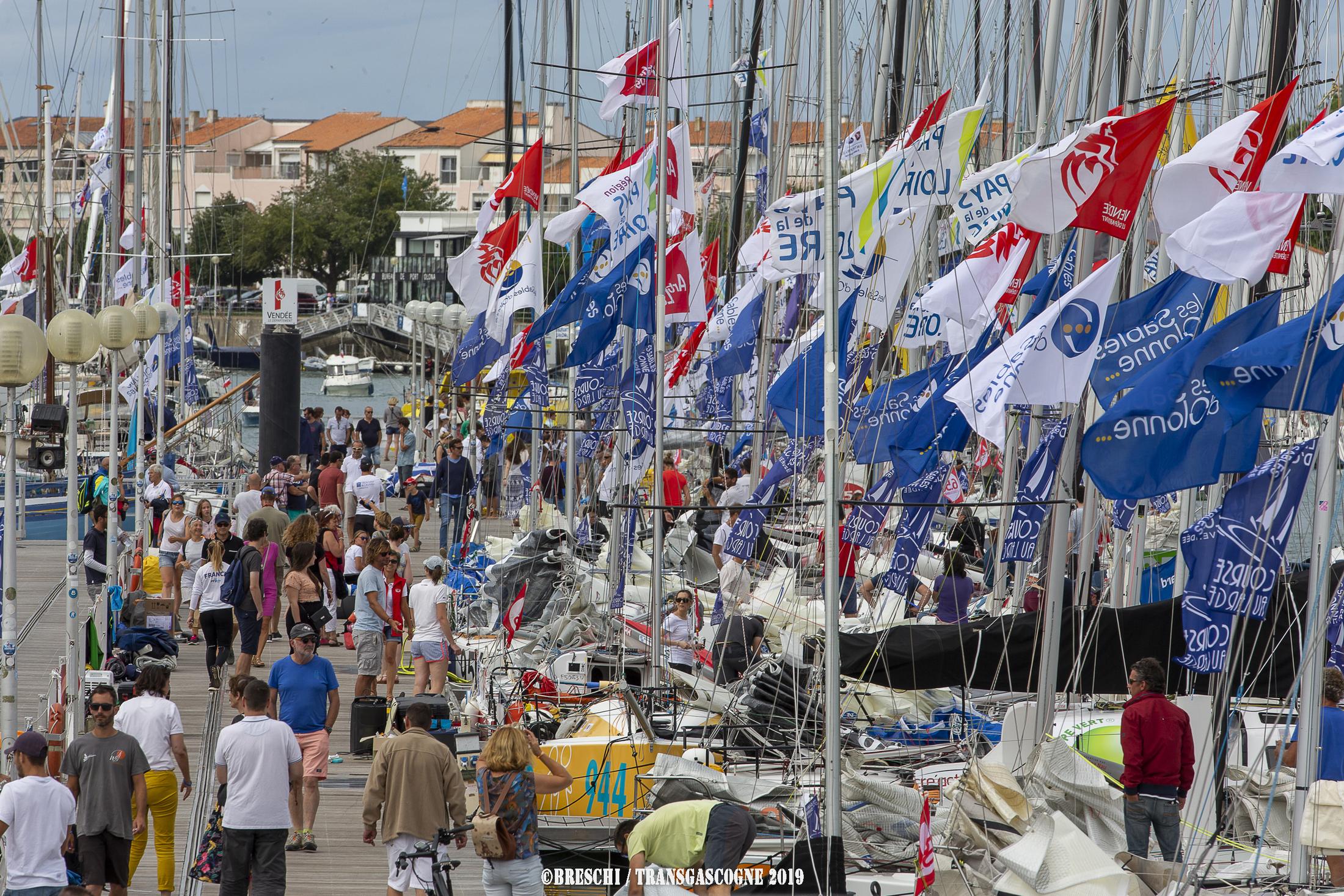 Flotte de Minis au ponton Vendée Globe